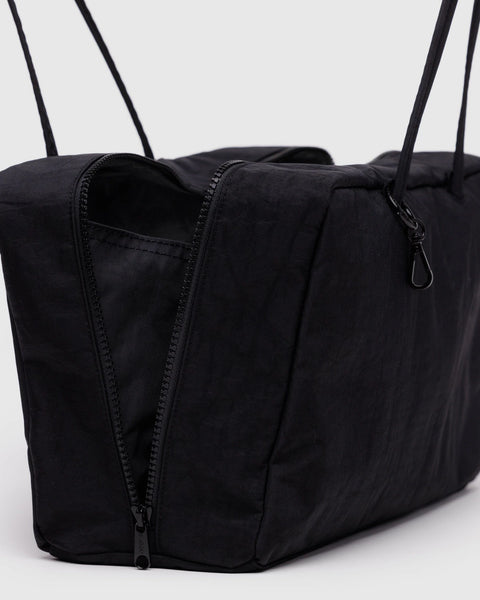 Baggu | Medium Nylon Bowler Bag | Charcoal Ditsy Floral