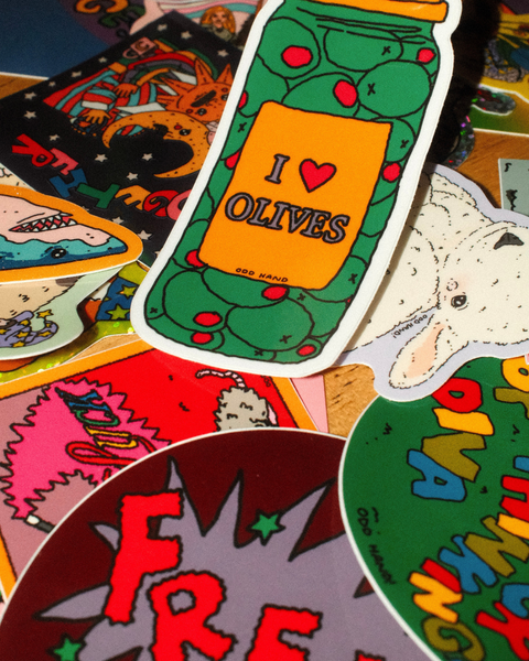 Olive Jar Sticker | Odd Hand Co