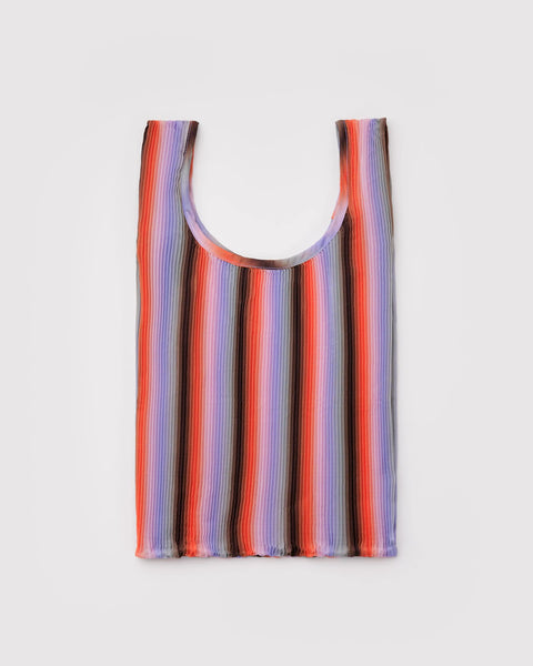 Baggu | Pleated | Gradient Stripe Poppy & Lilac