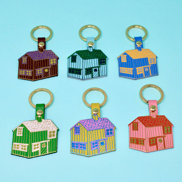Log Cabin Key Fob | Ark Colour Design