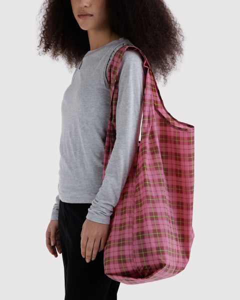 Baggu | Big | Azalea Pink Tartan