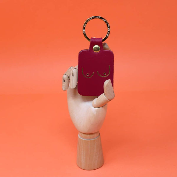 Boob Leather Key Fob | Ark Colour Design