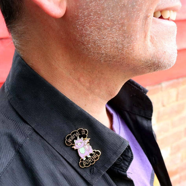 Normal Is Boring Lapel Pin | Jubly-Umph