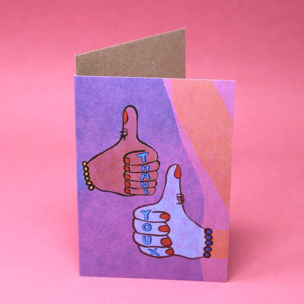 Thumbs Up Greetings Card | Ark Colour Design