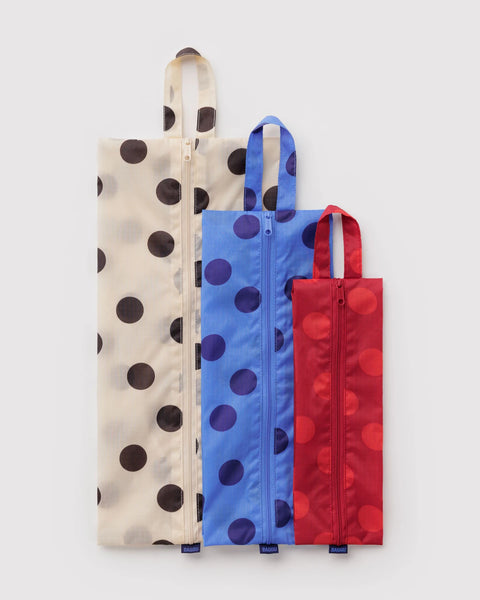 Baggu | 3D Zip Set | Polka Dot Mix