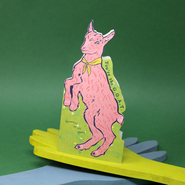 GOAT Shaped Greetings Card | Ark Colour Design