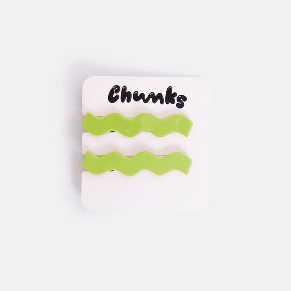 Allie Clips in Lime | Chunks