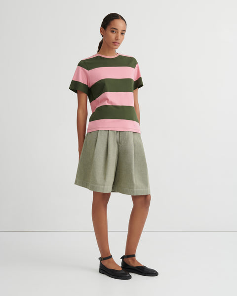 CLASSIC TEE - Begonia Stripe | Kowtow