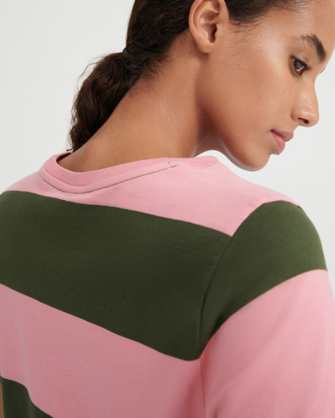 CLASSIC TEE - Begonia Stripe | Kowtow