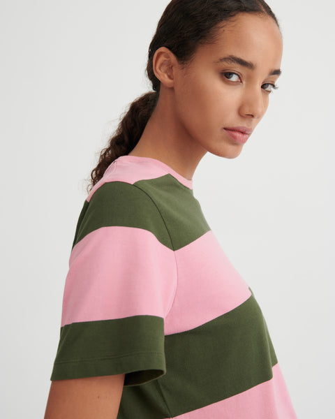 CLASSIC TEE - Begonia Stripe | Kowtow