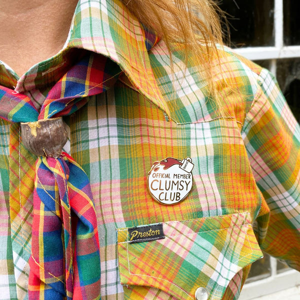 Clumsy Club Official Member Lapel Pin | Jubly-Umph