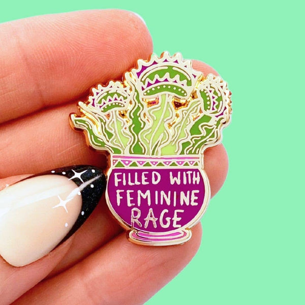 Filled With Feminine Rage Lapel Pin | Jubly-Umph
