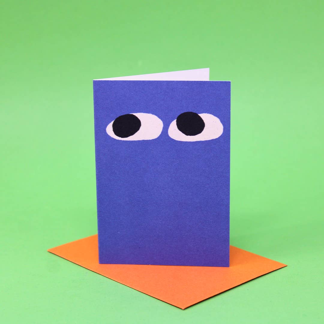 Googly Eye Mini Greetings Card | Ark Colour Design