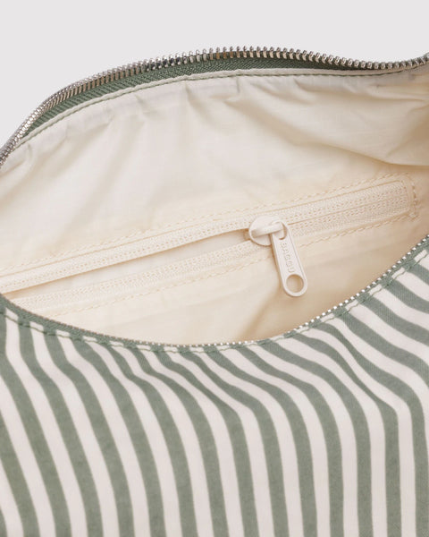 Baggu | Nylon Meringue Bag | Sage Stripe