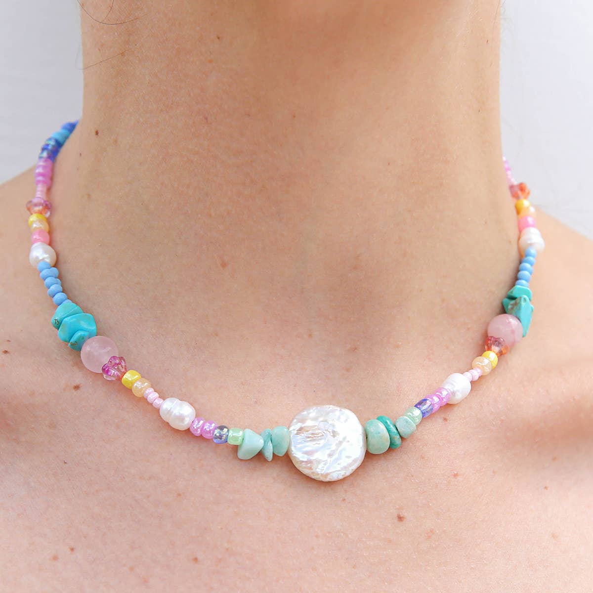Rainbow Pearl Necklace | Kingston Jewellery