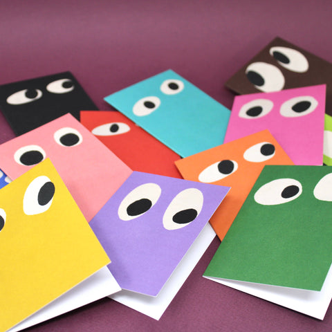 Googly Eye Mini Greetings Card | Ark Colour Design