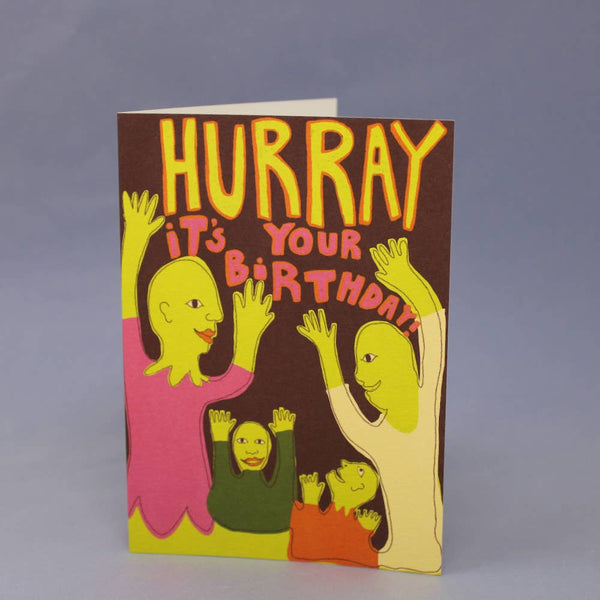 Birthday Hurray Greetings Card | Ark Colour Design