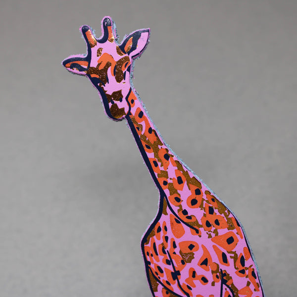 Giraffe Shaped Leather Bookmark | Ark Colour Design