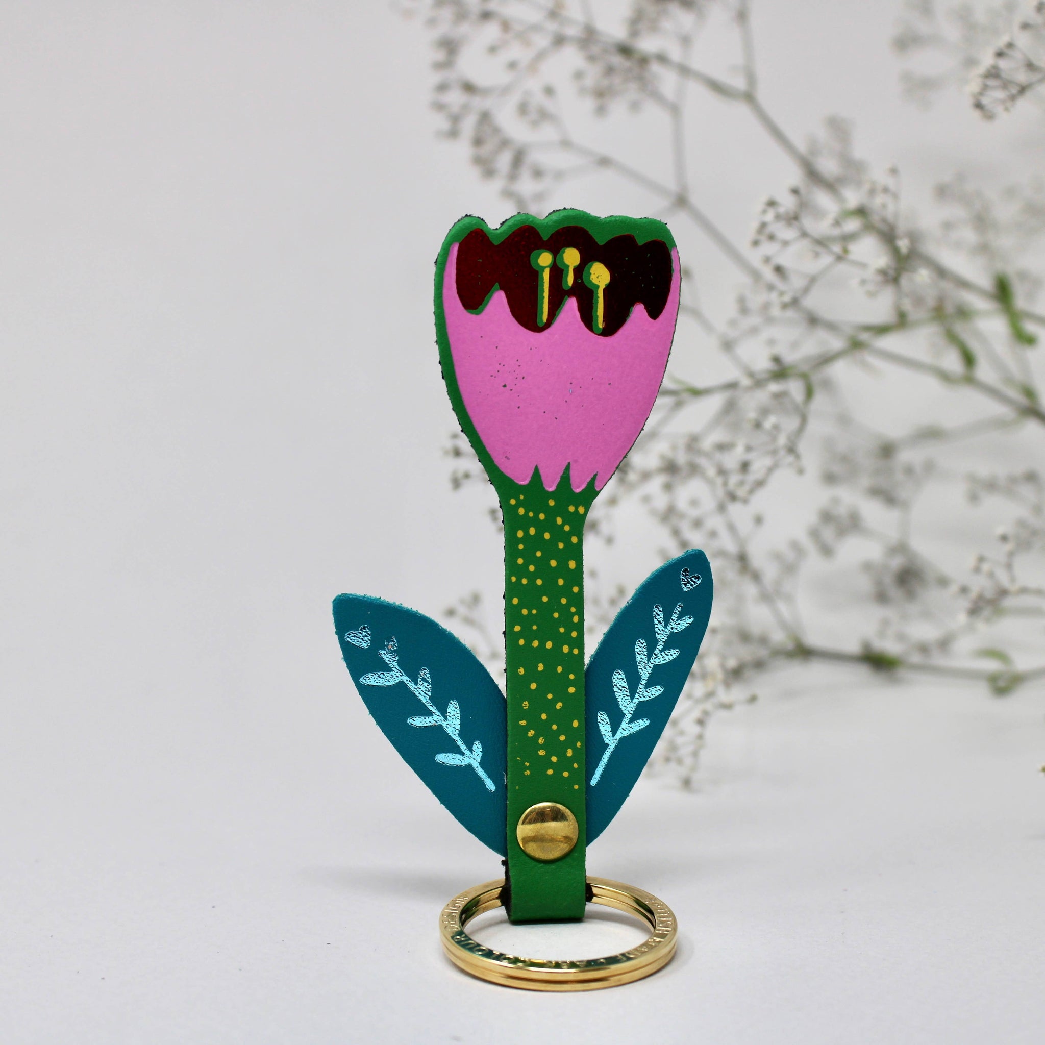 Tulip Flower Key Fob | Ark Colour Design