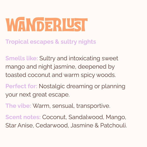 WANDERLUST | Incense | Warm Woods, Mango, Jasmine, Coconut | Lo-Fi Rituals