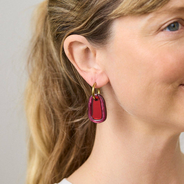 Cora Earrings - Plum | Martha Jean