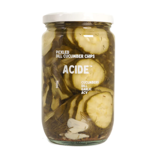 CRINKLE DILL PICKLE CHIPS 700G | Acide