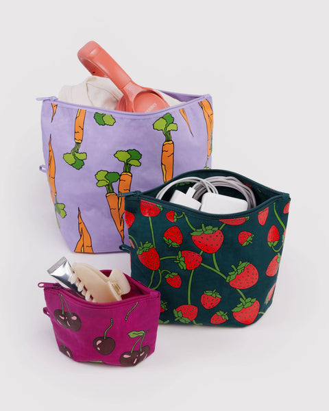 Baggu | Go Pouch Set | Carrots & Berries