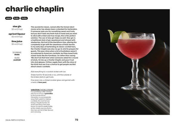 Equal Parts Cocktails The Simple Ratio for Spectacular Drinks By Fred Siggins | Hardie Grant