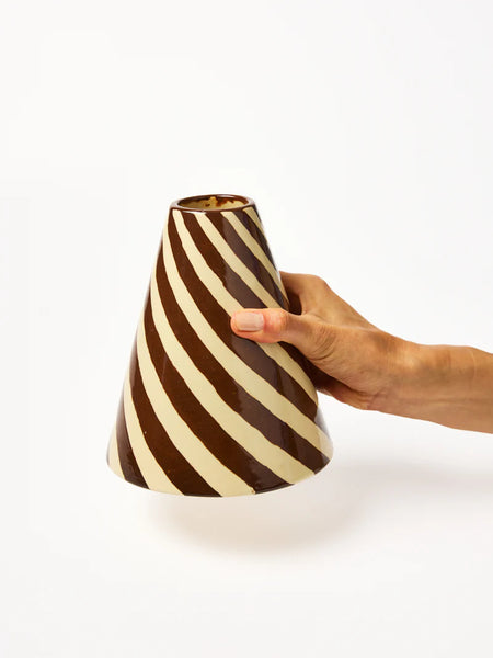 JESTER VASE CHOCOLATE SWIRL  | Jones & Co