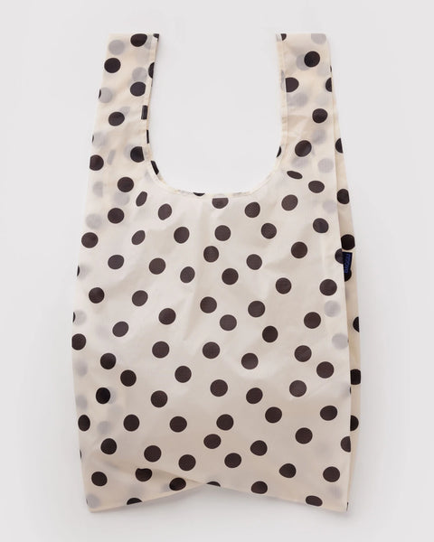 Baggu | Big | Cream and Black Polka Dot