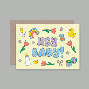 Hey Baby Card | AHD Paper Co.