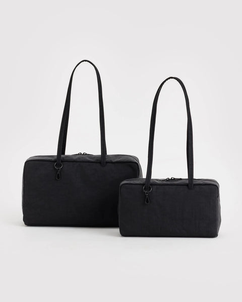 Baggu | Medium Nylon Bowler Bag | Charcoal Ditsy Floral