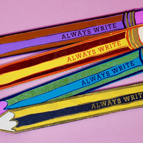 Always Write Pencil Bookmark | Ark Colour Design | Turquoise