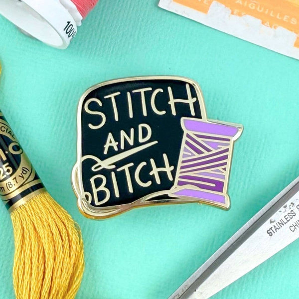 Stitch And Bitch Lapel Pin | Jubly-Umph
