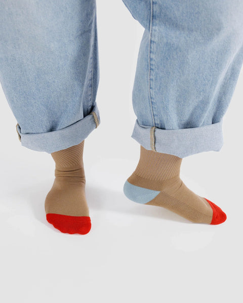 Baggu | Ribbed Socks | BEIGE MIX