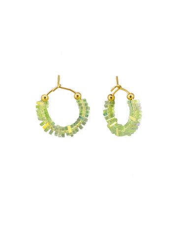 Green Lumina Hoops | Tiger Tree