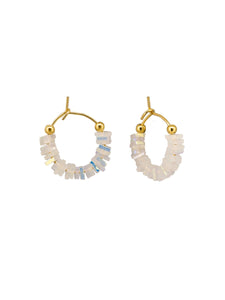 White Lumina Hoops | Tiger Tree