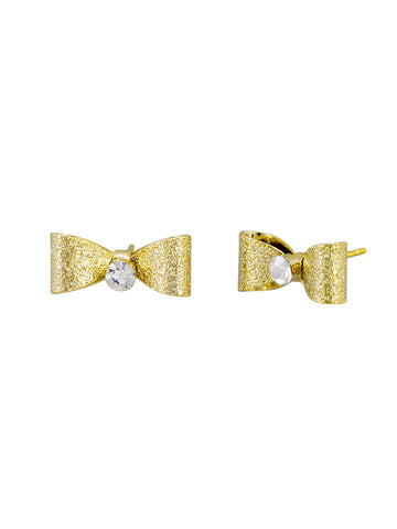 Gold Bowtie Earring | Tiger Tree