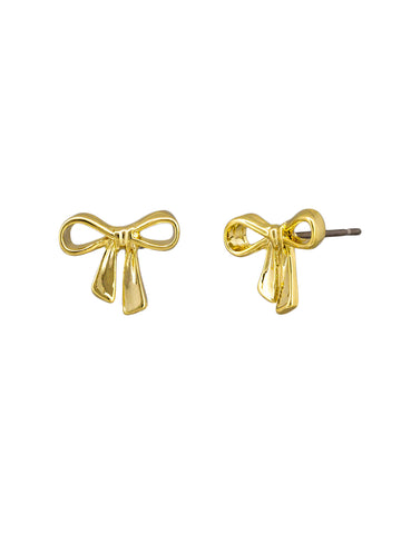 Gold Kippa Bow Earring | Tiger Tree