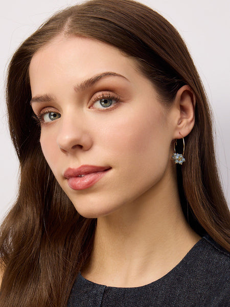 Gold Blue Azalea Hoops | Tiger Tree