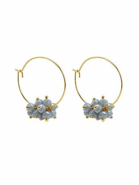 Gold Blue Azalea Hoops | Tiger Tree