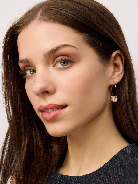 Gold Pink Azalea Hoops | Tiger Tree