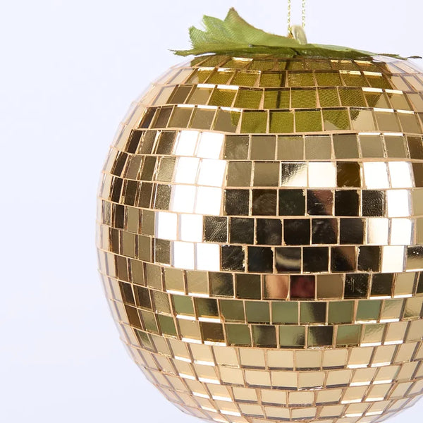 Disco Apple Decoration Large Gold | Florabelle