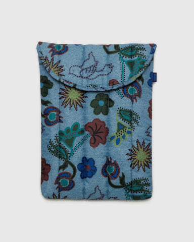 Baggu | Puffy Laptop Sleeve 13"/14" | Digital Denim Birds