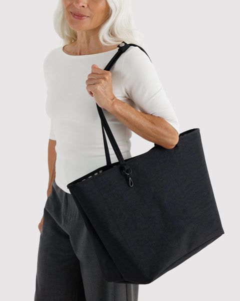 Baggu | Large Nylon Reversible Tote | Black Mix