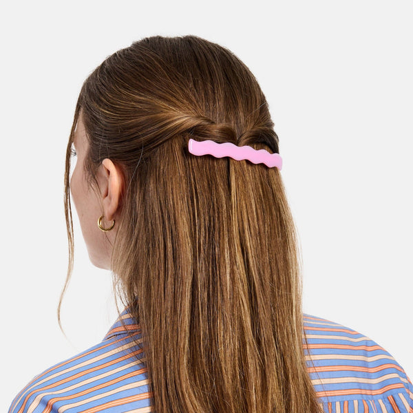 Skinny Wave Barrette in Lilac | Chunks