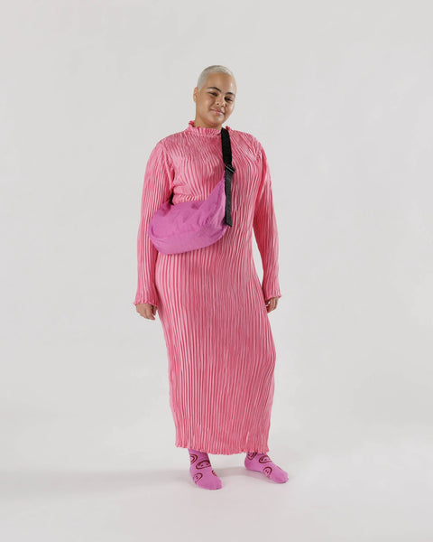 Baggu | Medium Nylon Crescent Bag | Extra Pink