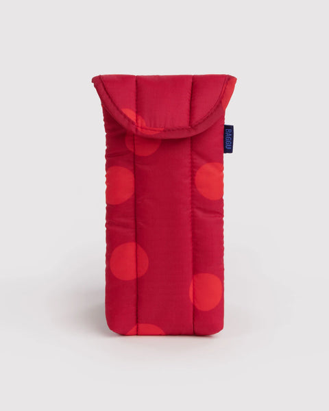 Baggu | Puffy Glasses Sleeve | Red Polka Dot