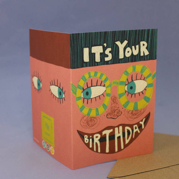 Birthday Glasses Greetings Card | Ark Colour Design