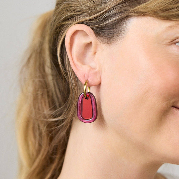 Cora Earrings - Plum | Martha Jean